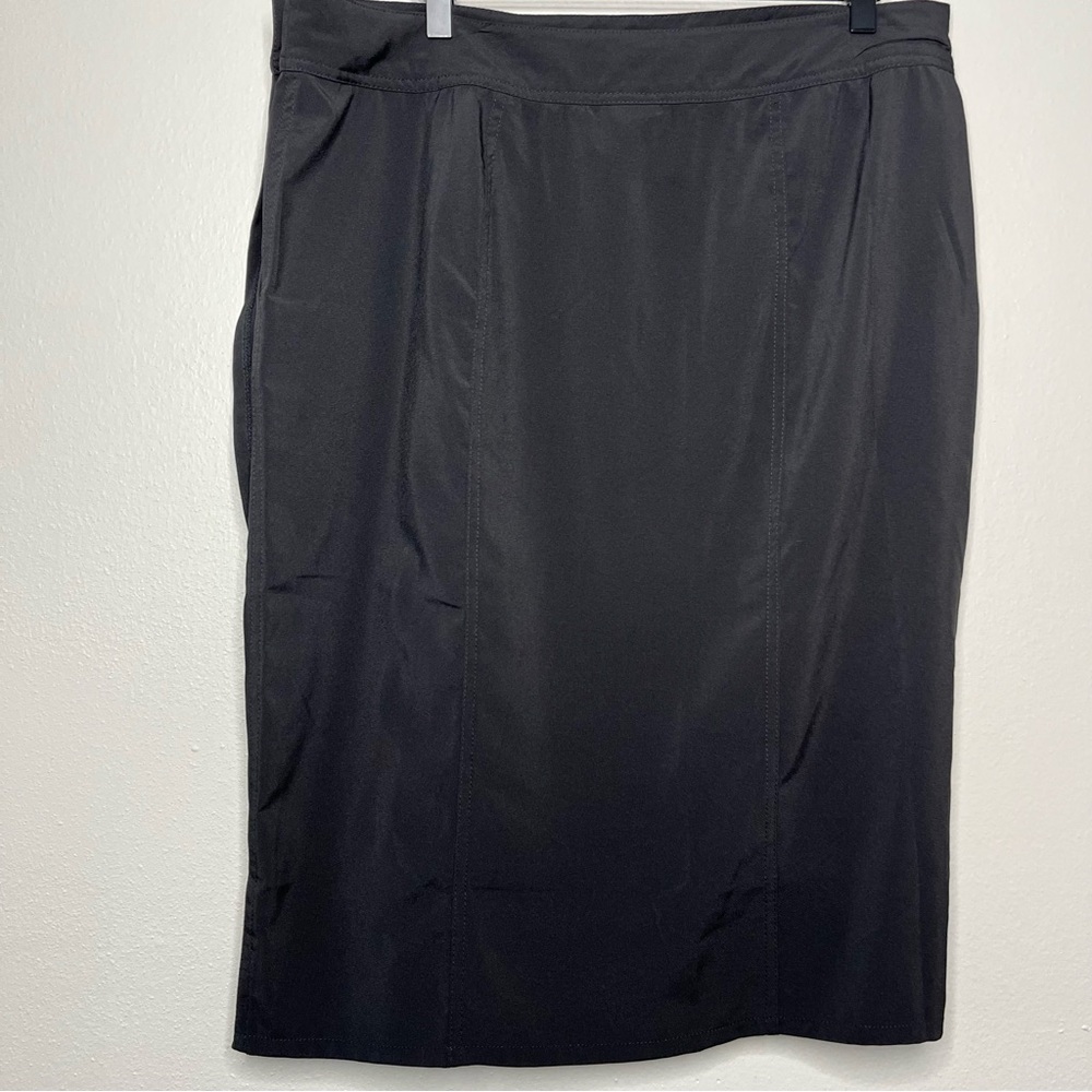 RipSkirt Hawaii Women Skirt Large Black Vacation Resort Full Wrap Adjustable
